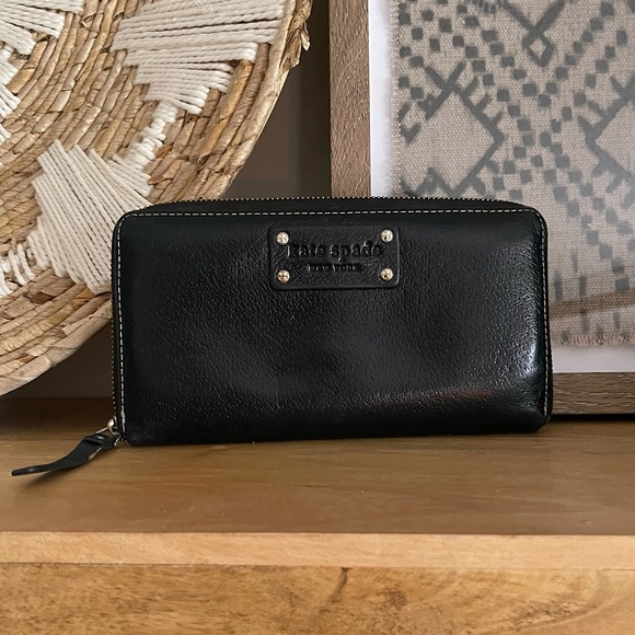 kate spade Handbags - Kate Spade Black Leather Wallet